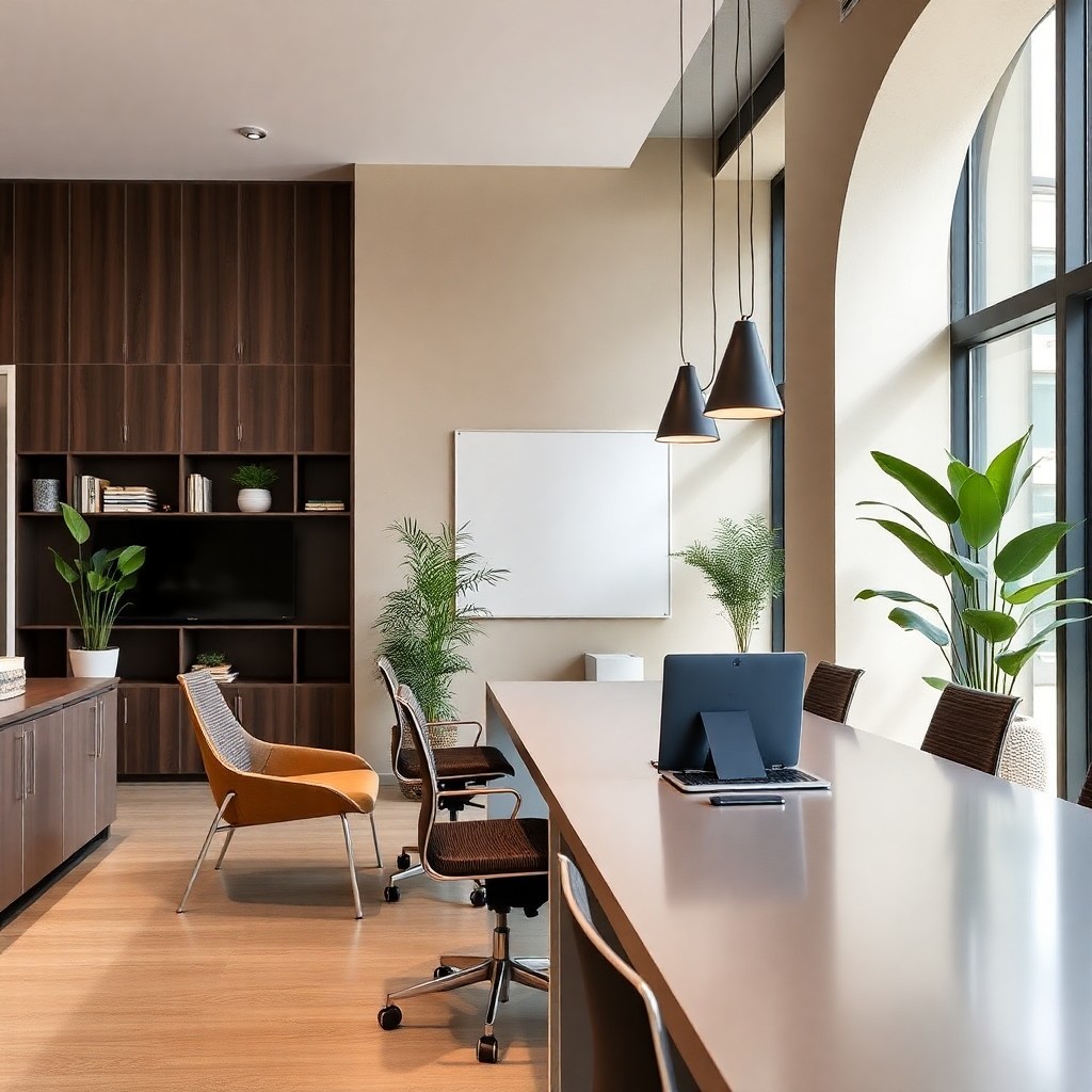 Tecnología en la oficina moderna